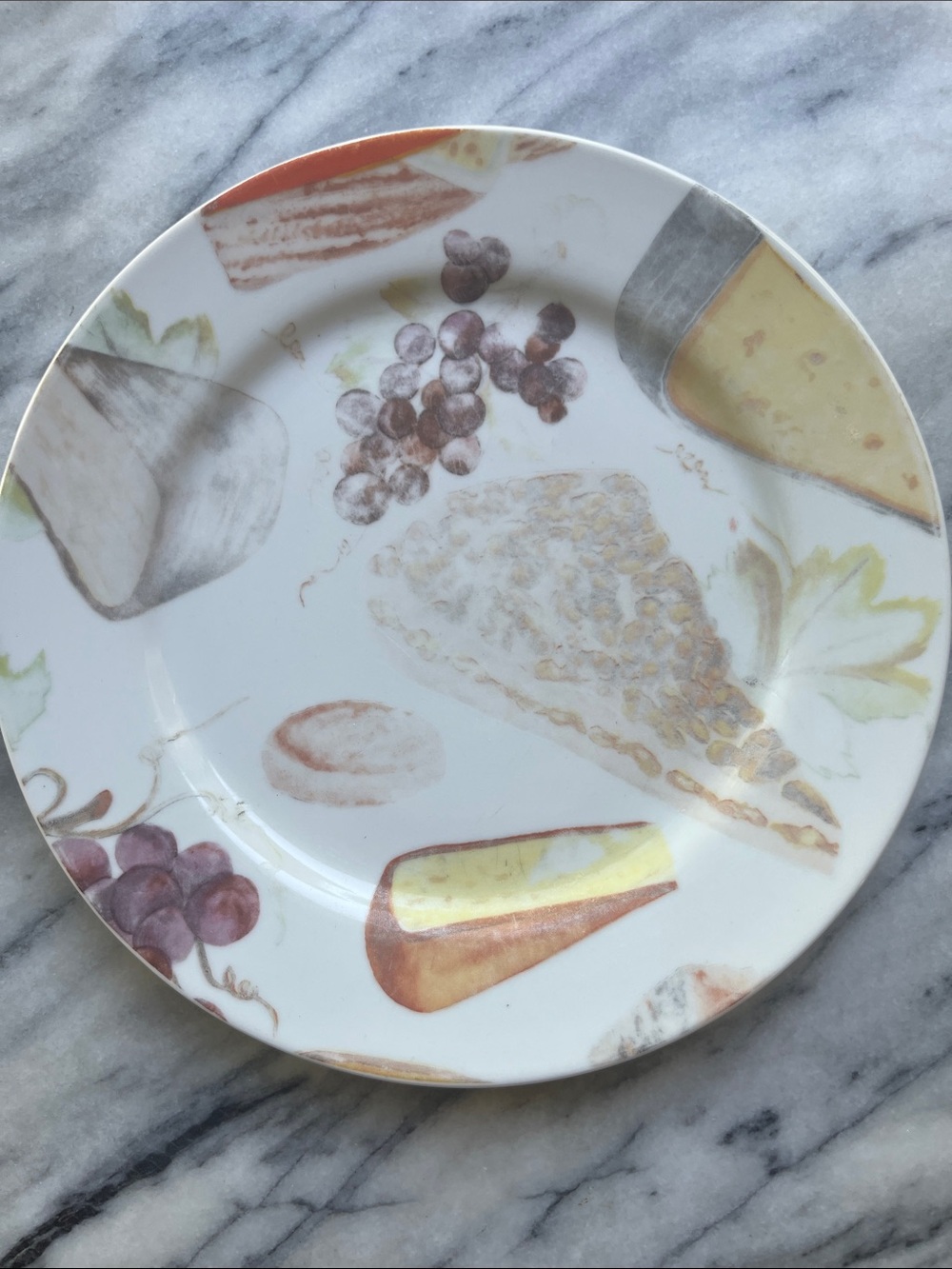 BIA Set of 5 Cordon Bleu Fromage Cheese Plates 8" Charcuterie Dessert Vintage - Picture 3 of 7